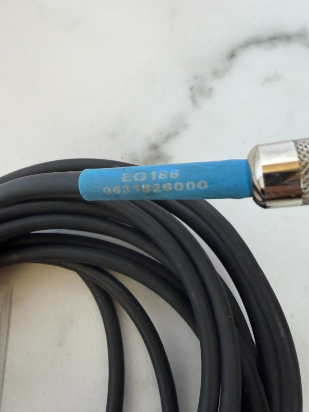 Neutrik VTG Audio 1/4" Instrument Cable Made in USA Black EG186 18.5-foot - Picture 5 of 6
